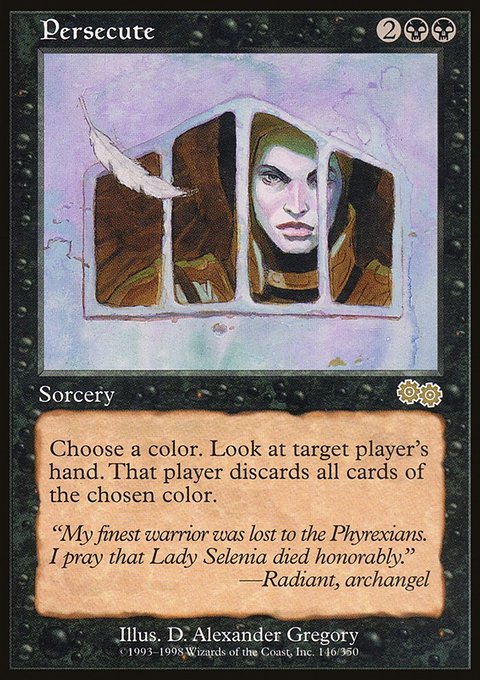 Persecute, Urza's Saga #146, Magic: The Gathering card