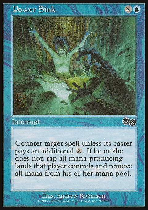 Power Sink, Urza's Saga #89, Magic: The Gathering card