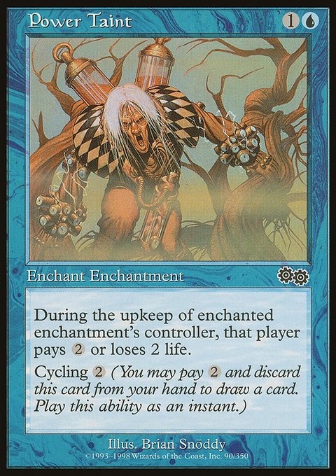 Power Taint, Urza's Saga #90, Magic: The Gathering card
