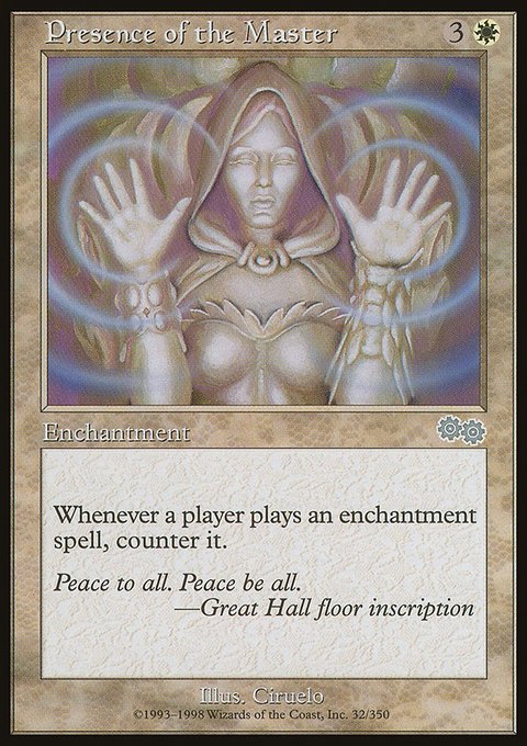 Presence of the Master, Urza's Saga #32, Magic: The Gathering card