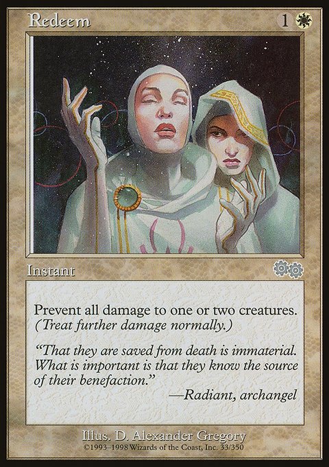 Redeem, Urza's Saga #33, Magic: The Gathering card