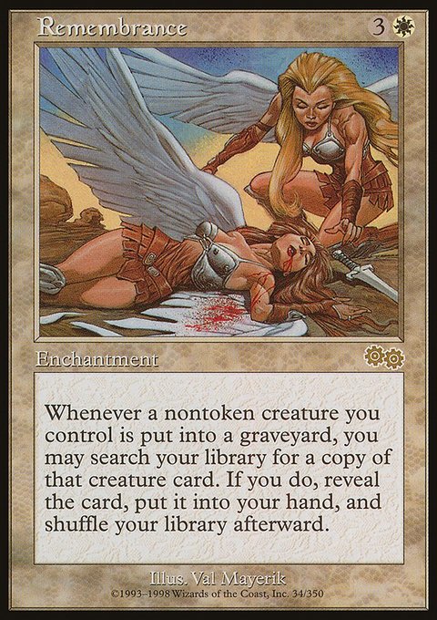 Remembrance, Urza's Saga #34, Magic: The Gathering card