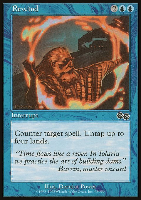 Rewind, Urza's Saga #93, Magic: The Gathering card
