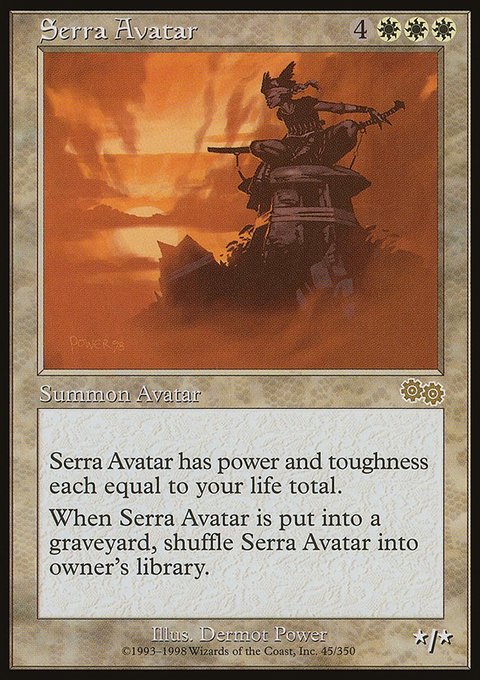 Serra Avatar, Urza's Saga #45, Magic: The Gathering card