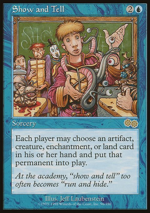 Show and Tell, Urza's Saga #96, Magic: The Gathering card