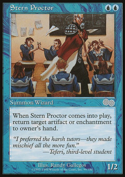 Stern Proctor, Urza's Saga #99, Magic: The Gathering card