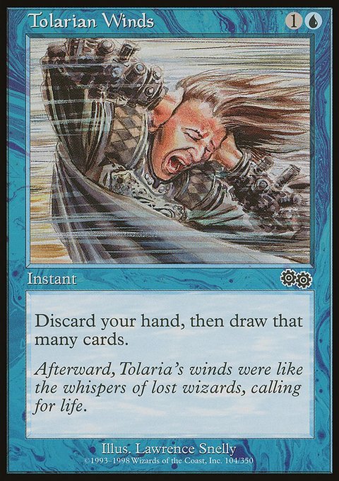 Tolarian Winds, Urza's Saga #104, Magic: The Gathering card