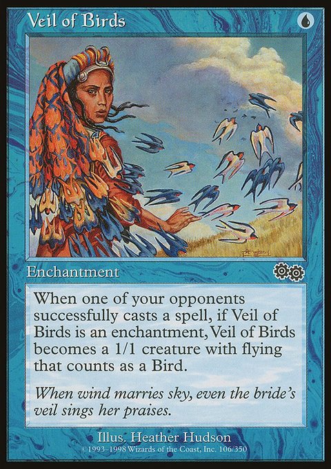 Veil of Birds, Urza's Saga #106, Magic: The Gathering card