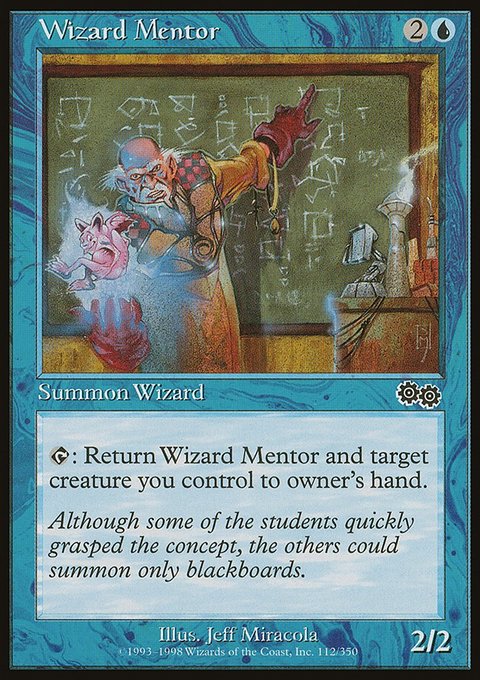 Wizard Mentor, Urza's Saga #112, Magic: The Gathering card