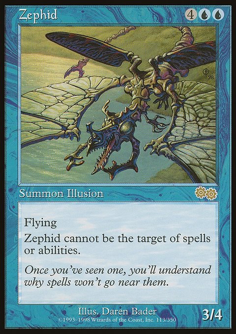 Zephid, Urza's Saga #113, Magic: The Gathering card