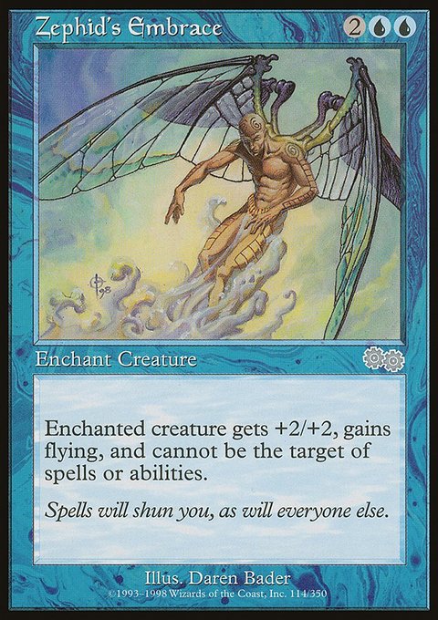Zephid's Embrace, Urza's Saga #114, Magic: The Gathering card