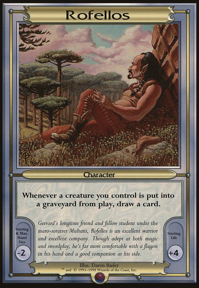 Rofellos, Vanguard Series #305, Magic: The Gathering card