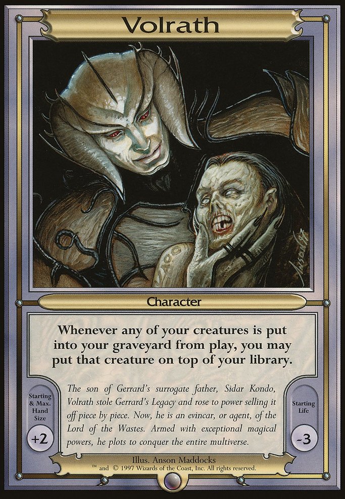 Volrath, Vanguard Series #208, Magic: The Gathering card