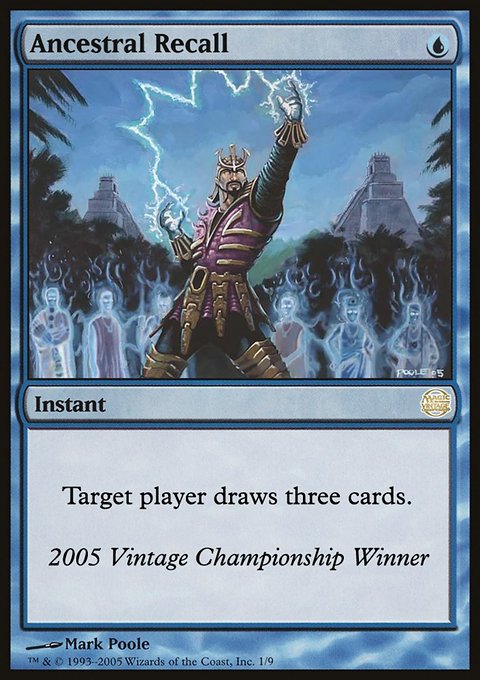 Ancestral Recall, Vintage Championship #2005, Magic: The Gathering card