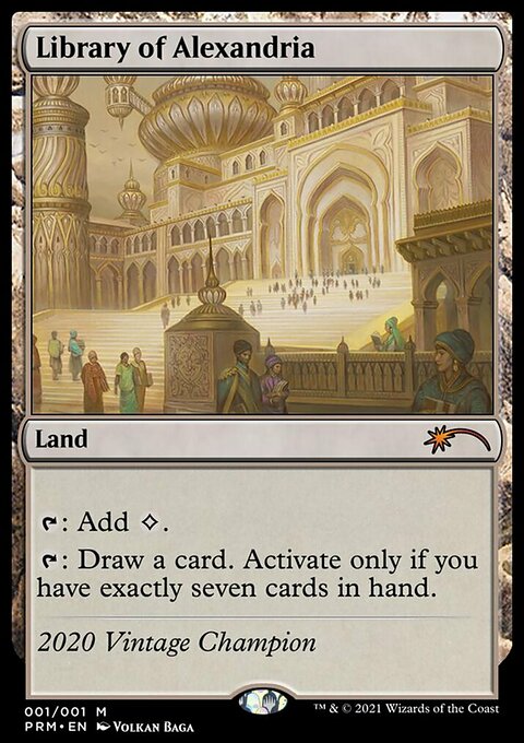 Library of Alexandria, Vintage Championship #2020B, Magic: The Gathering card