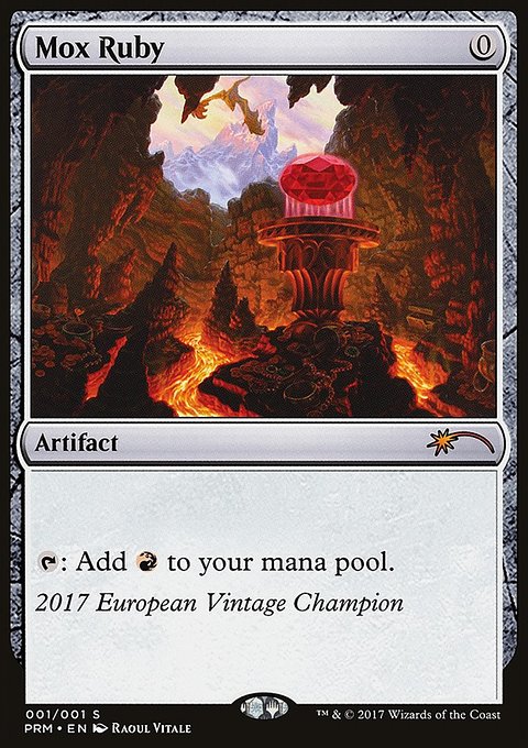 Mox Ruby, Vintage Championship #2017EU, Magic: The Gathering card