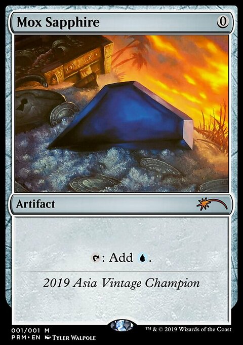 Mox Sapphire, Vintage Championship #2019A, Magic: The Gathering card