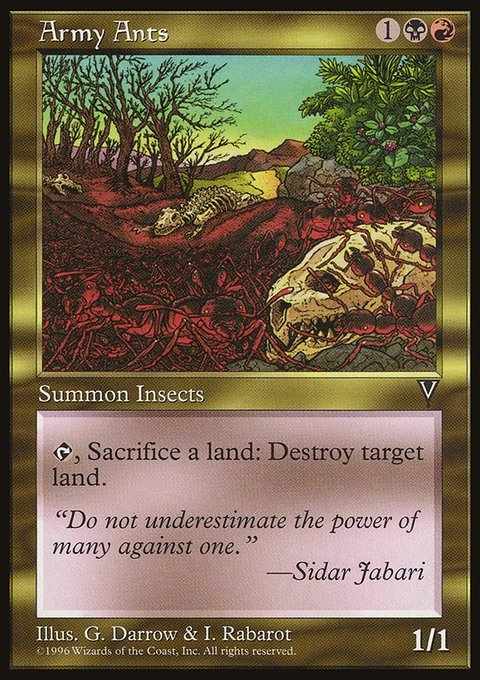 Army Ants, Visions #126, Magic: The Gathering card