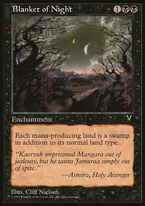 Blanket of Night, Visions #52, Magic: The Gathering card