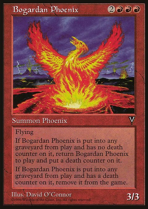 Bogardan Phoenix, Visions #76, Magic: The Gathering card