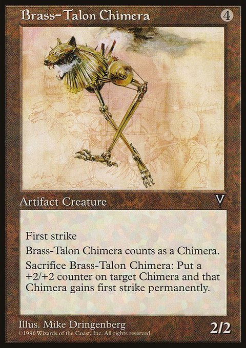 Brass-Talon Chimera, Visions #142, Magic: The Gathering card