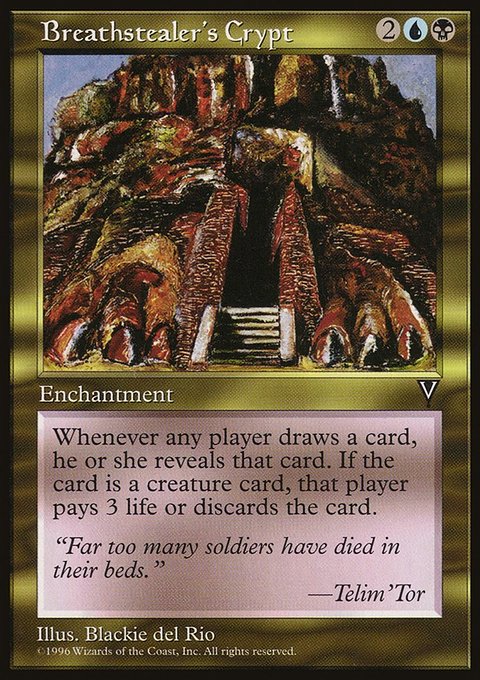 Breathstealer's Crypt, Visions #127, Magic: The Gathering card