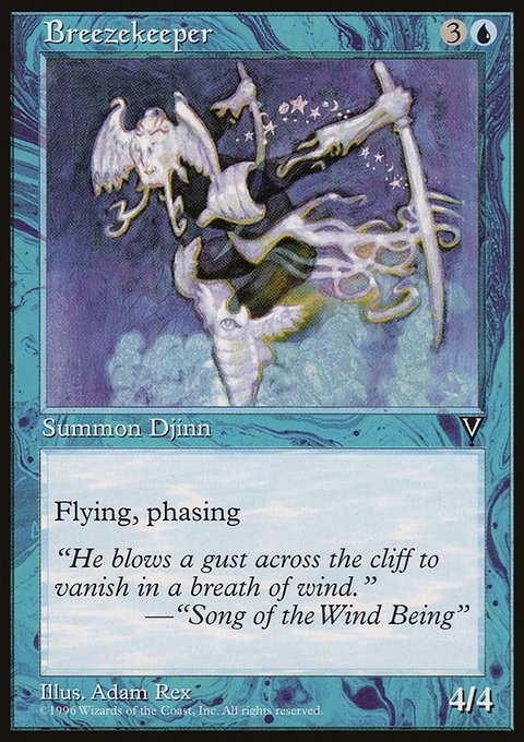 Breezekeeper, Visions #27, Magic: The Gathering card