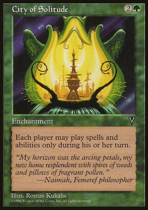 City of Solitude, Visions #102, Magic: The Gathering card