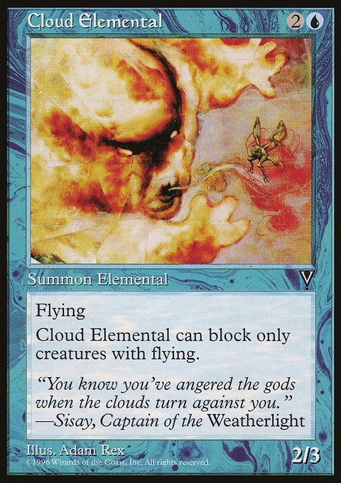 Cloud Elemental, Visions #29, Magic: The Gathering card