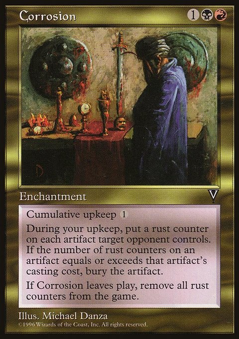 Corrosion, Visions #128, Magic: The Gathering card