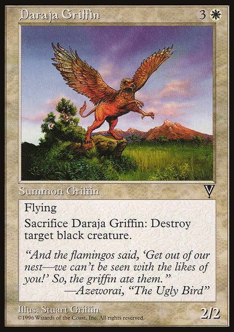 Daraja Griffin, Visions #2, Magic: The Gathering card