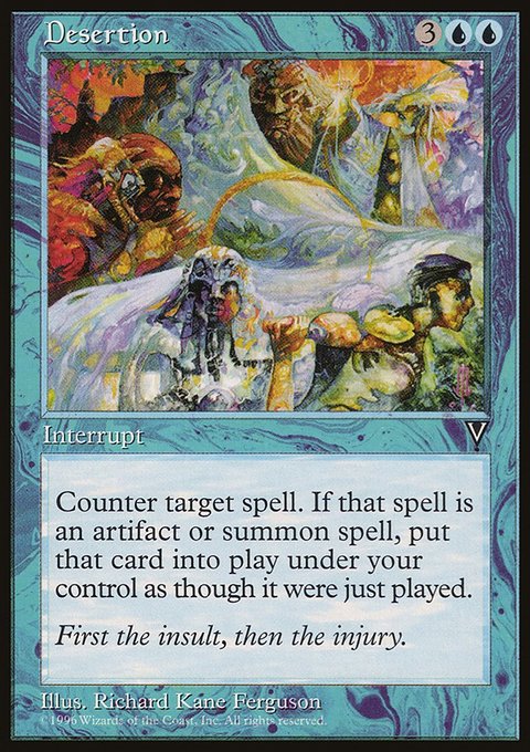 Desertion, Visions #30, Magic: The Gathering card