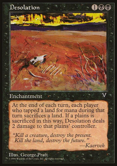 Desolation, Visions #58, Magic: The Gathering card