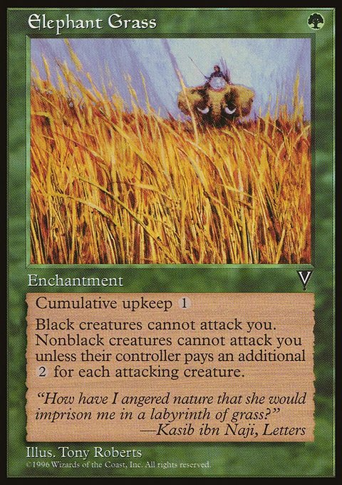 Elephant Grass, Visions #104, Magic: The Gathering card