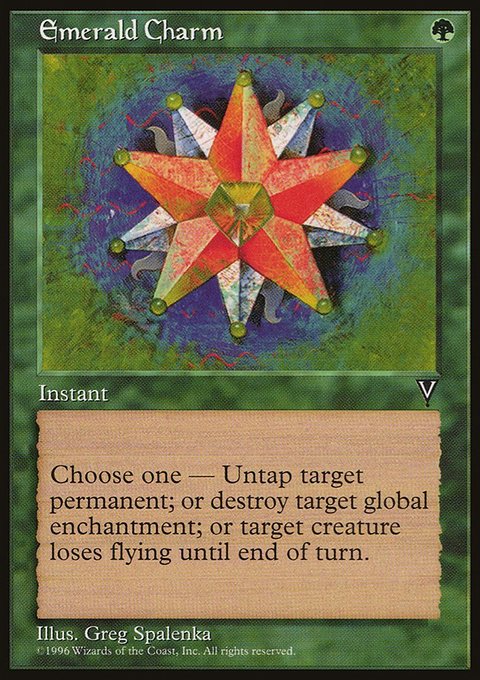 Emerald Charm, Visions #106, Magic: The Gathering card