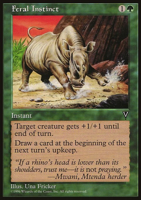 Feral Instinct, Visions #107, Magic: The Gathering card