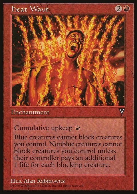 Heat Wave, Visions #83, Magic: The Gathering card