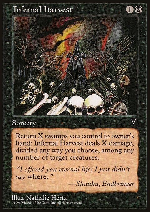 Infernal Harvest, Visions #62, Magic: The Gathering card