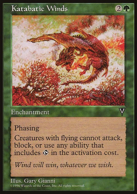 Katabatic Winds, Visions #109, Magic: The Gathering card