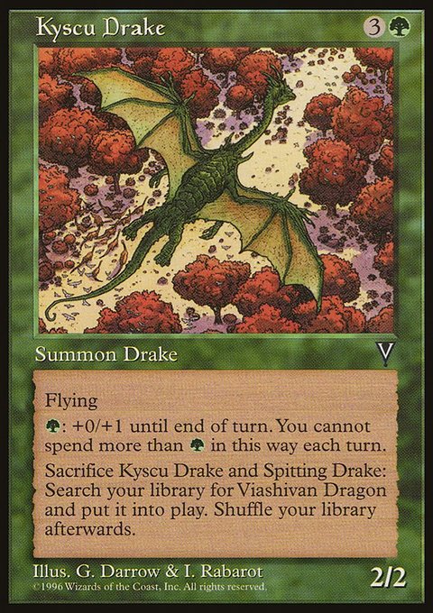 Kyscu Drake, Visions #111, Magic: The Gathering card