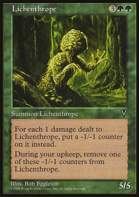 Lichenthrope, Visions #112, Magic: The Gathering card