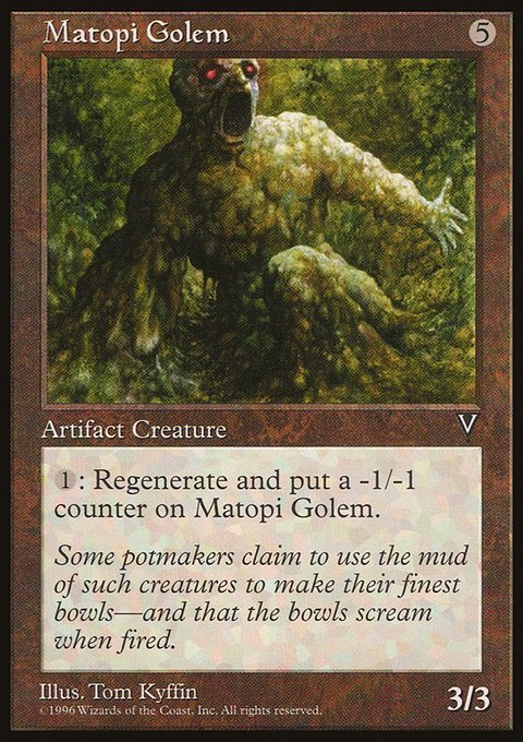 Matopi Golem, Visions #150, Magic: The Gathering card