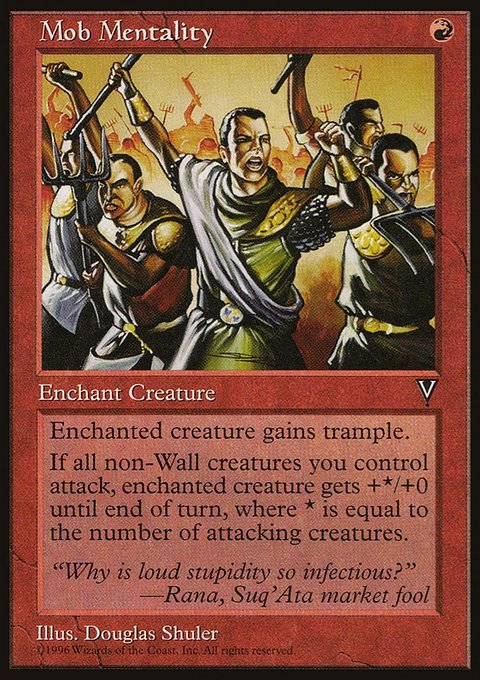 Mob Mentality, Visions #88, Magic: The Gathering card