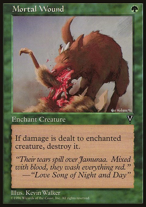 Mortal Wound, Visions #113, Magic: The Gathering card