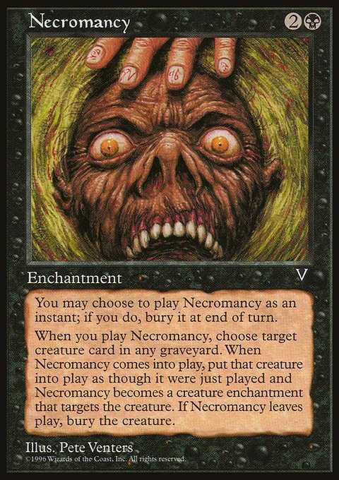 Necromancy, Visions #64, Magic: The Gathering card