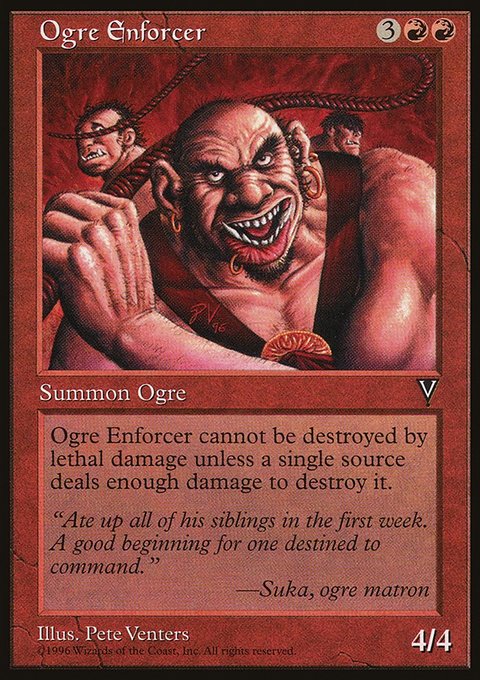 Ogre Enforcer, Visions #89, Magic: The Gathering card