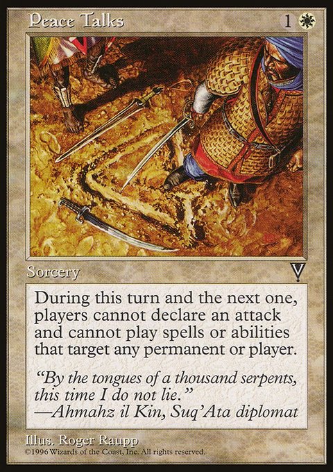 Peace Talks, Visions #15, Magic: The Gathering card