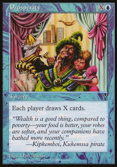 Prosperity, Visions #40, Magic: The Gathering card