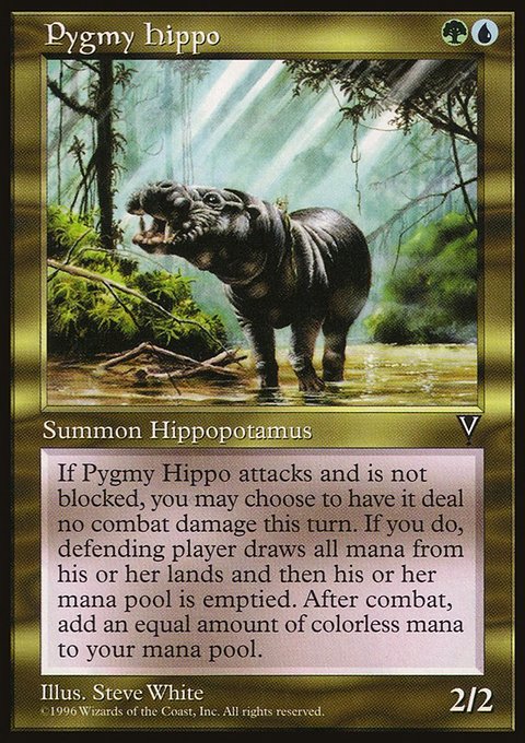 Pygmy Hippo, Visions #133, Magic: The Gathering card