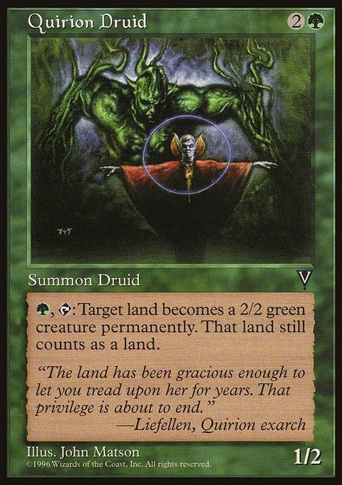 Quirion Druid, Visions #116, Magic: The Gathering card